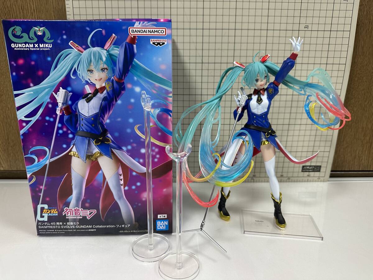 ガンダム45周年×初音ミク BANPRESTO EVOLVE GUNDAM Collaboration フィギュア　機動戦士ガンダム　ボーカロイド　コラボ　フィギュア