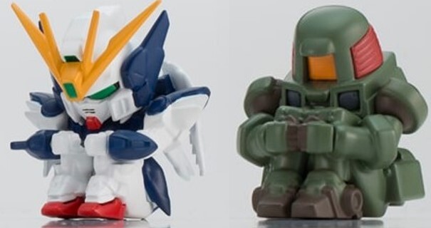 まちぼうけ ガンダムの場合4 リーオー　ウイングガンダムゼロ EW　待ちぼうけ ガンダム4　フィギュア　新機動戦記ガンダムW　2個セット