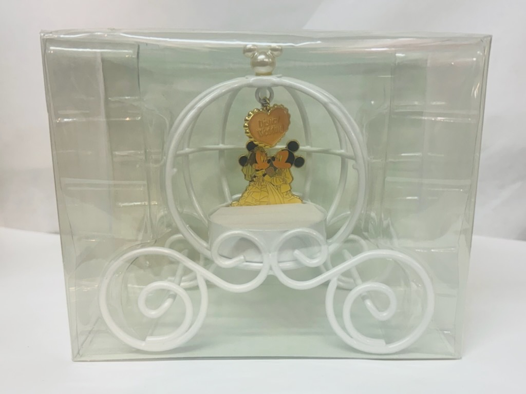 東京ディズニーリゾート TDR ディズニー ミッキー&ミニー リングピロー ウェディング かぼちゃの馬車 ジュエリーケース 未使用品です