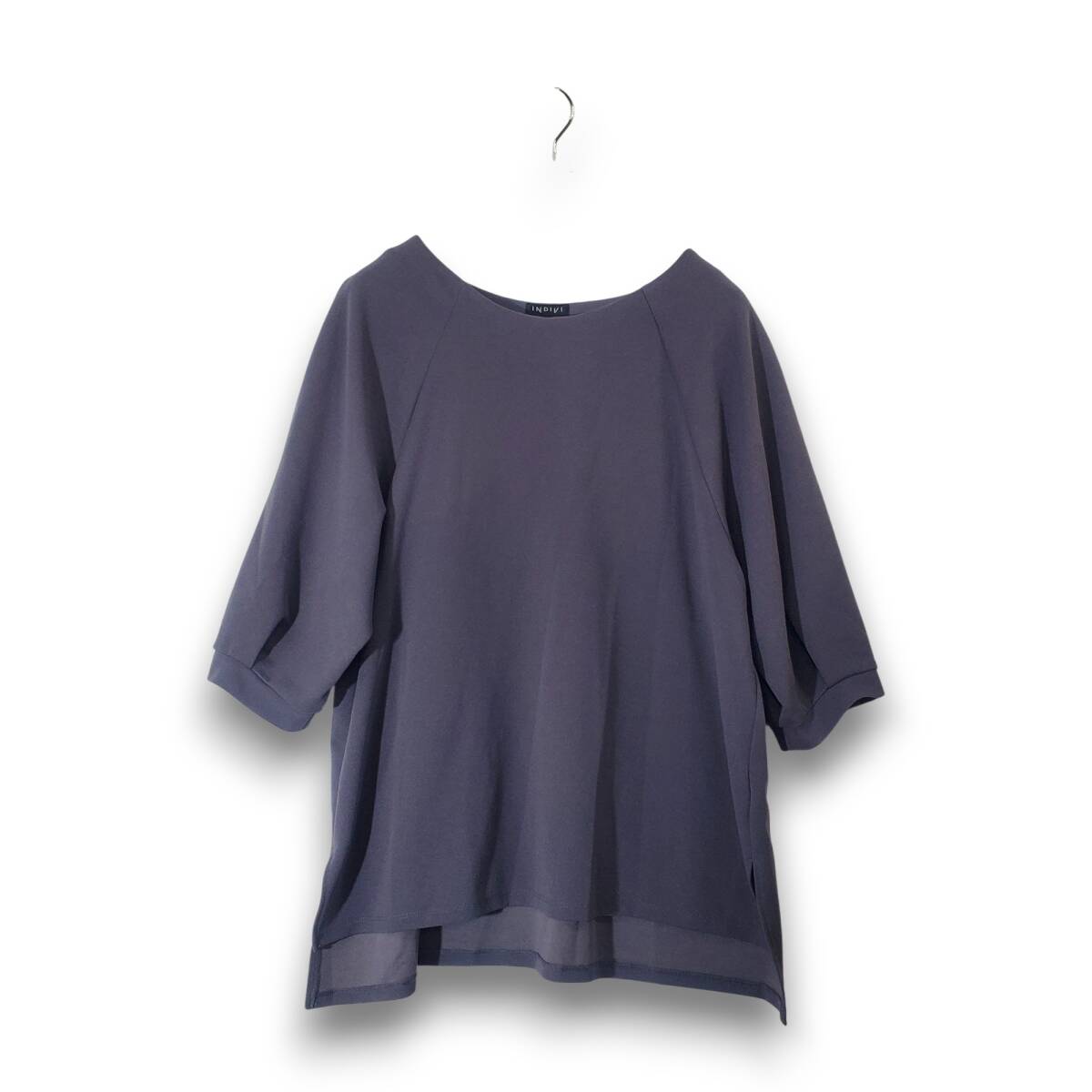 INDIVI/インディヴィ/半袖Ｔシャツ/カットソー/ 表記サイズ：13/レディース/夏/無地 FA0694/231225