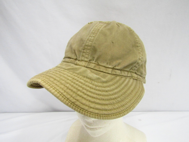 RRL Ralph Lauren DOUBLE RL ラルフローレン ダブルアールエル Sサイズ メカニックキャップ ミリタリー 中古品 ◆120386