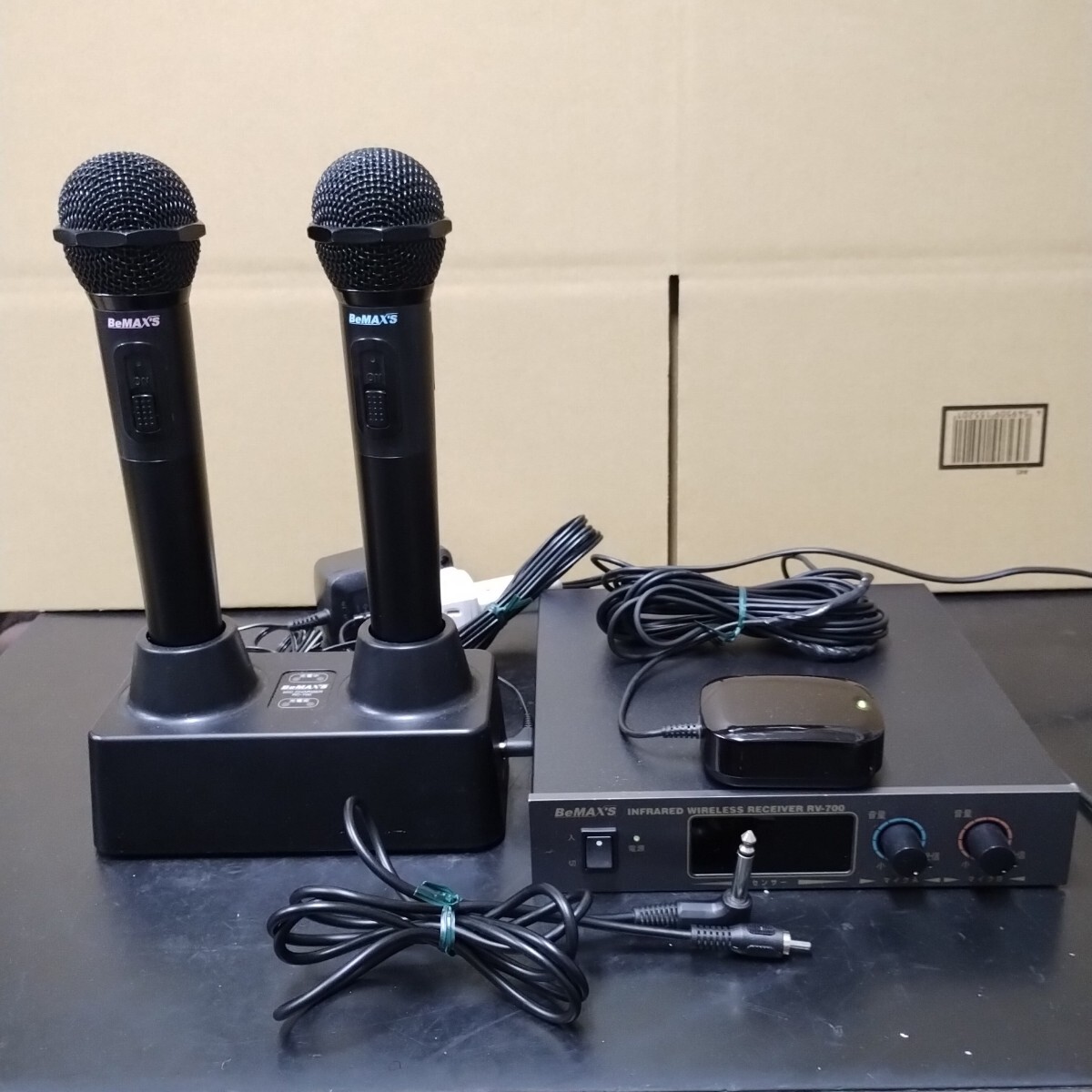 YSFZ31 BMB パイオニア BeMAXS 2MHz帯 赤外線ワイヤレスマイクセット RV-700 RM-700A/B RC-700 RS-700 接続コード 中古 点検動作品