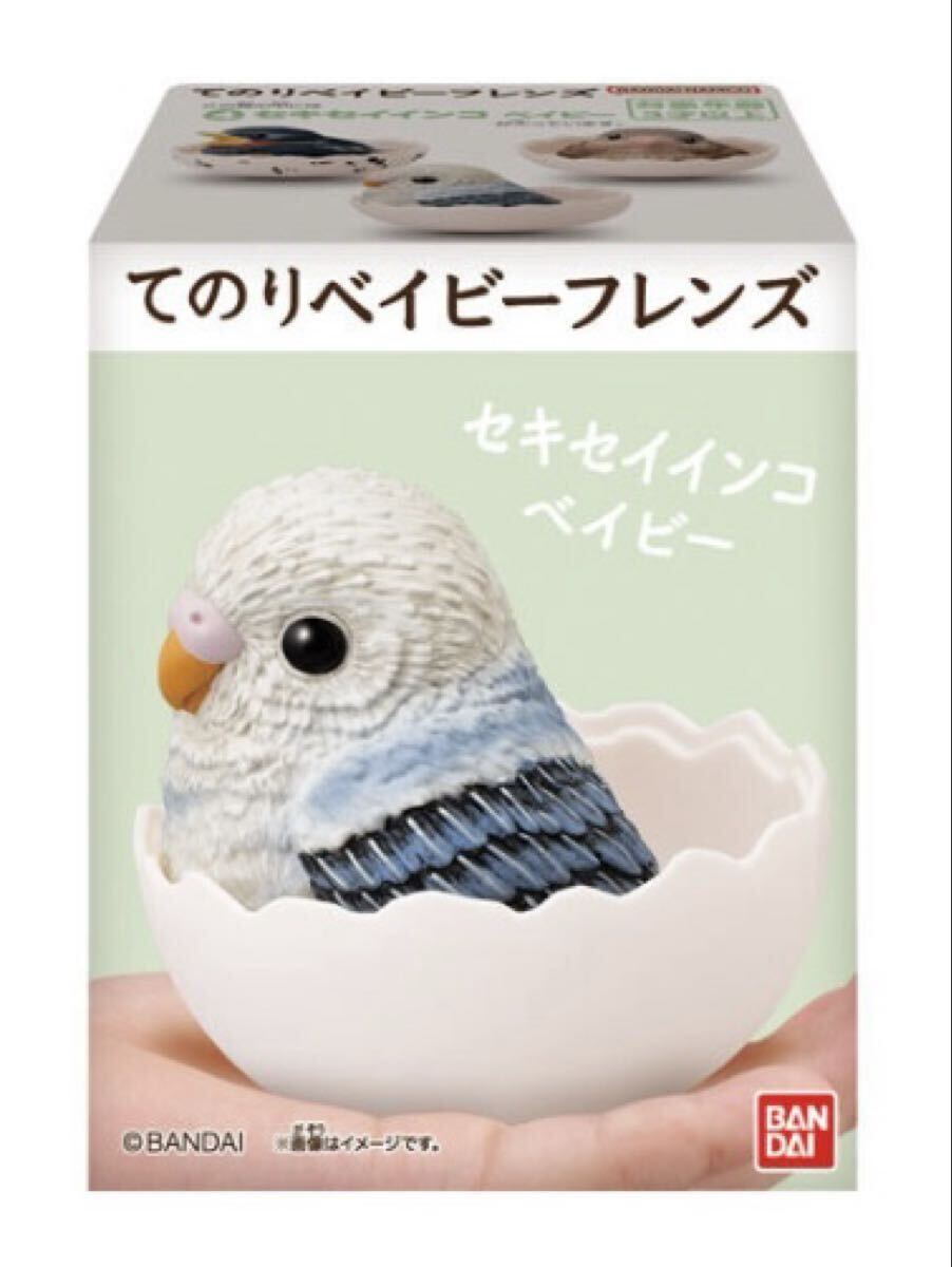 バンダイ てのりベイビー フレンズ セキセイインコ ベイビー 1個 BANDAI フィギュア 食玩 鳥 バンダイ てのりベイビーフレンズ