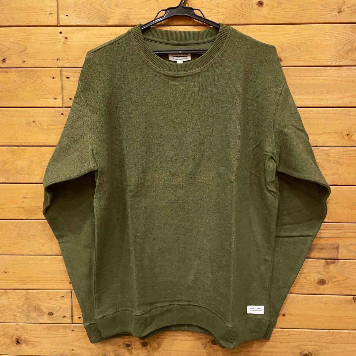【中古・未使用品】BANKS バンクス DASHBOARD FLEECE ダッシュボードデラックスフリース スウェット L グリーン AFL0256 メンズ