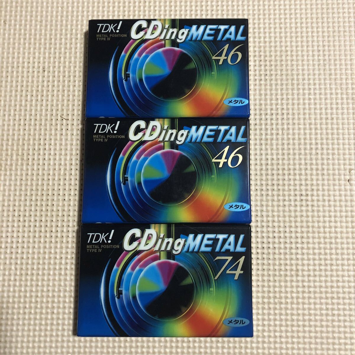 TDK CDing 46x2.74. メタルポジション カセットテープ3本セット【未開封新品】■■
