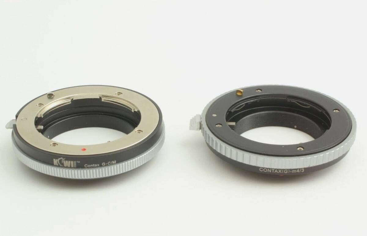 ☆中古美品☆　コンタックス　Contax G - m4/3 for Micro four thirds + G - c/m for Canon EOS M マウントアダブター