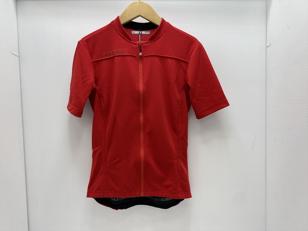 下松)CASTELLI カステリ 半袖サイクルジャージ ANIMA 3 JERSEY アニマ レディース Sサイズ 赤系 未使用品 ◆★B240804R10B MH04A