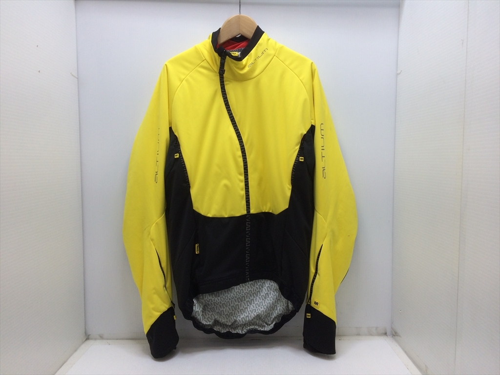 下松)MAVIC マビック 長袖 サイクルジャージ ALTIUM Mサイズ イエロー系 サイクルウェア ◆★B251016R12B NK16A