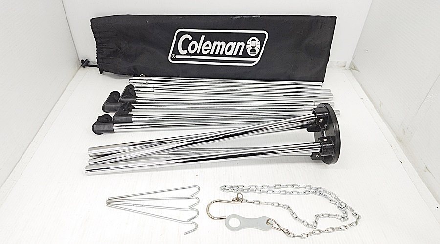 下松)Coleman ファイアープレイススタンド クアトロポッド 焚き火スタンド 中古 アウトドア キャンプ ▲★J251210N04A NN10B