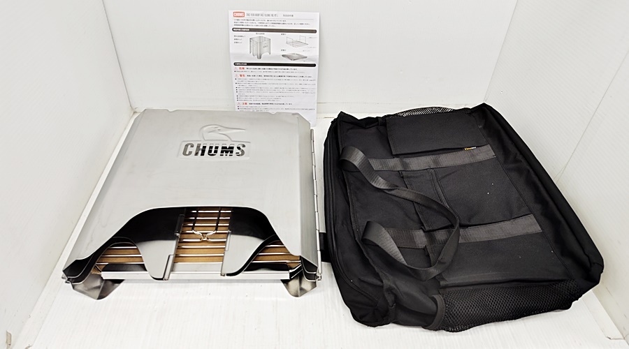 下松)CHUMS チャムス　ブービーフェイスフォールディングファイヤーピットL アウトドア キャンプ 焚火台 ▲★J251220N03A NN20C