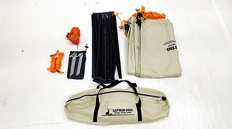 下松)CAPTAIN STAG キャプテンスタッグ CSヘキサゴンタープUV UA-1069 中古 アウトドア キャンプ ▲★J251229N03A NN29C