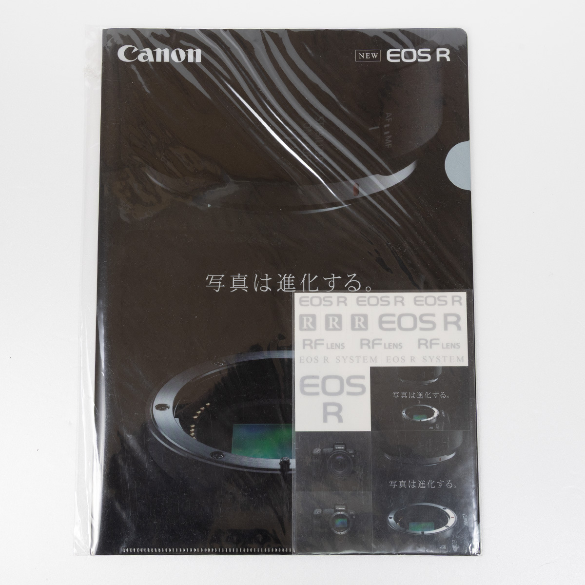 キャノンCANON　EOS R　クリアファイル2種+シール