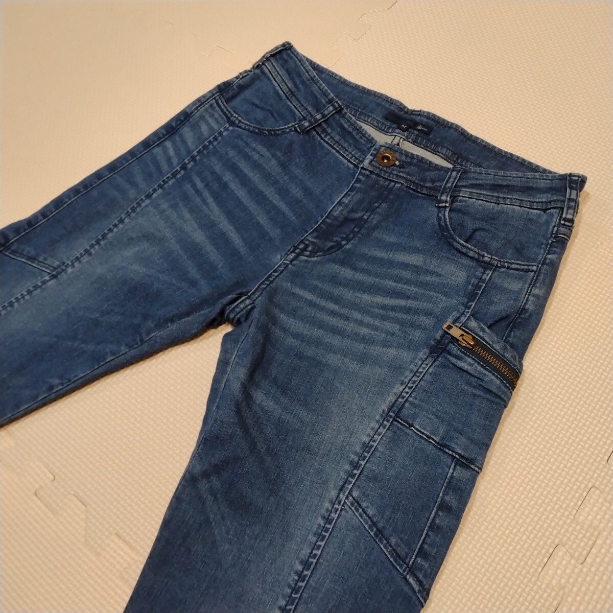 AVIREX ストレッチ ジーンズ デニム ジーパン スリム アビレックス 紺 M