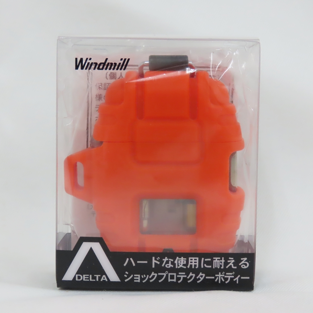 Ts804171 ライター Windmill DELTA デルタ ブレイズ ターボライター 3901002 オレンジ 未使用