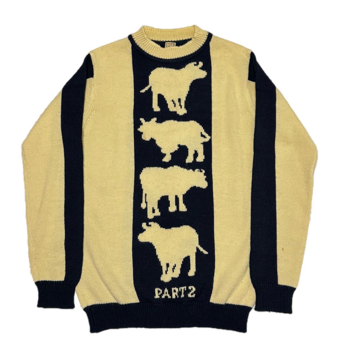 トレンド【JUNKO SHIMADA ジュンコシマダ【商品名】VINTAGE ANIMAL KNIT SWEATER/アニマル ニット セーター/ヴィンテージ