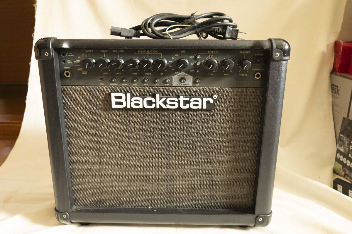 ☆Blackstar/ID:15TVP/15Wプログラマブルギターコンボアンプ/電源OK/全動作未確認、現状品/未使用品☆