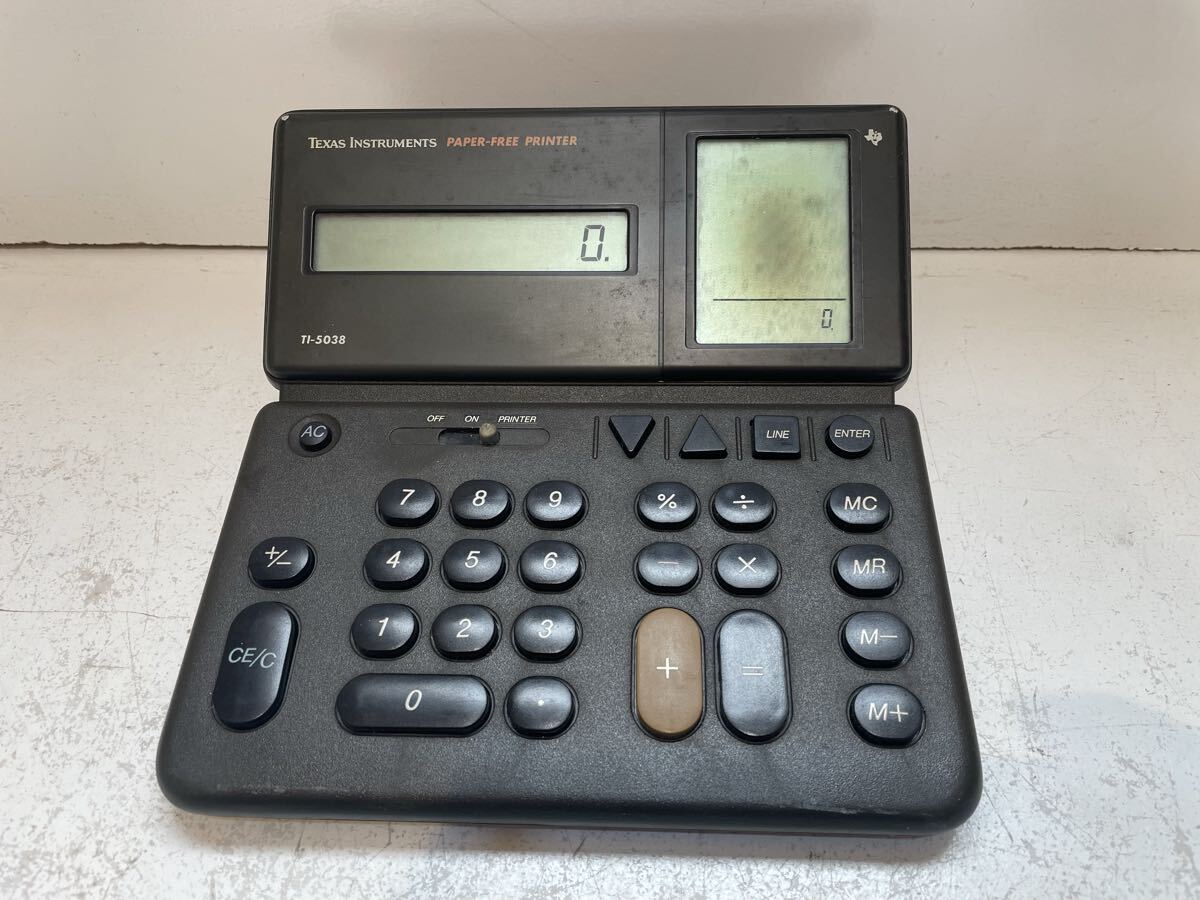 Texas Instruments Paper-Free Printer テキサスインストゥルメンツ TI-5038 電卓 計算機 ペーパーフリープリンター