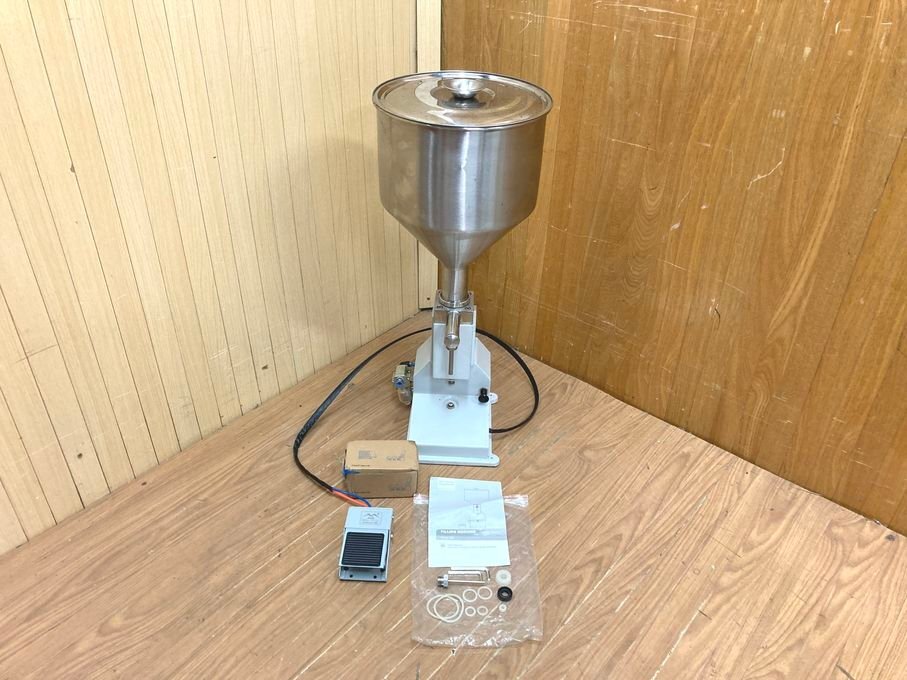 5l021 業務用　空気圧充填機　FILLING MACHINE AO2　ペダル操作ペースト充填機　