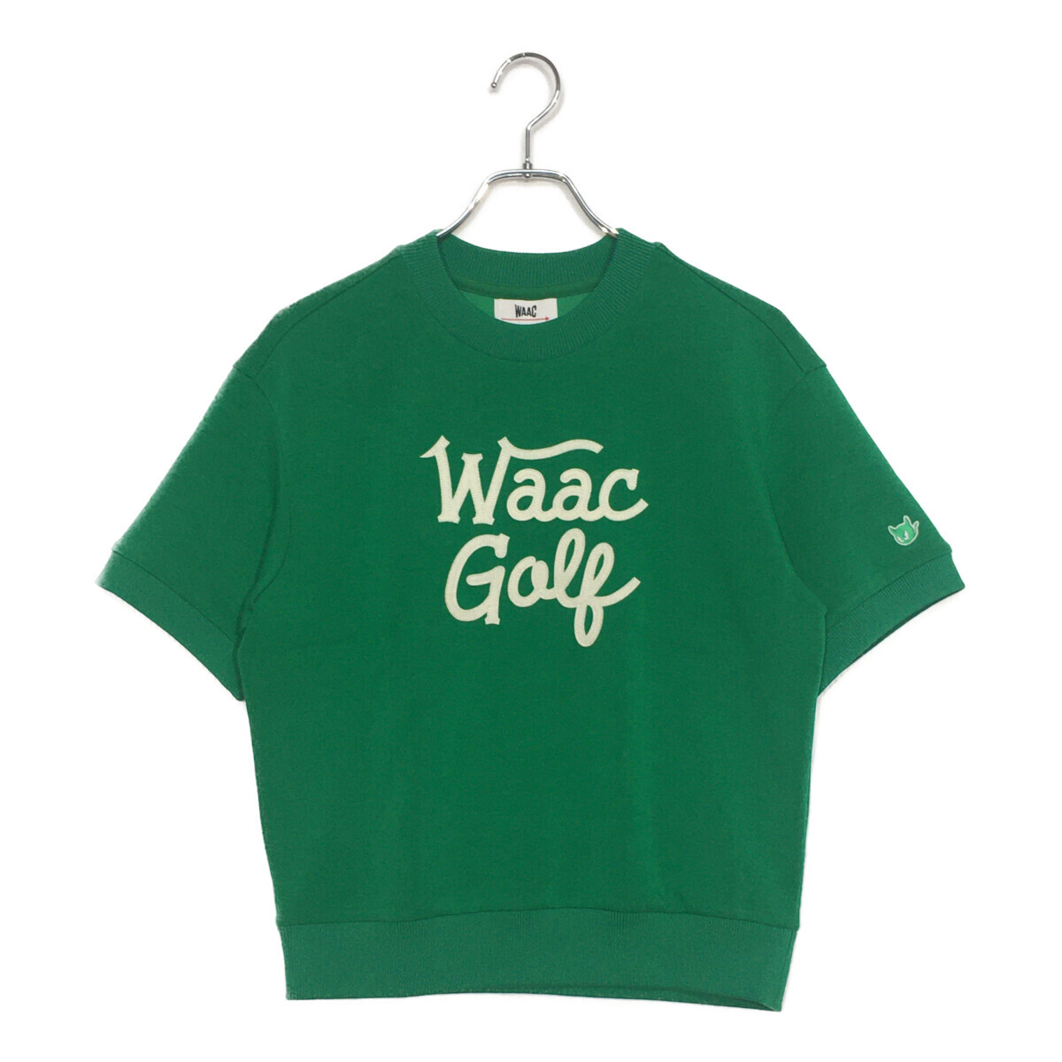 coco 中古【値下げ】 ワック WAAC レディース 半袖シャツ 1(S) グリーン 緑 カットソー クルーネック レターパックプラス発送可 102782
