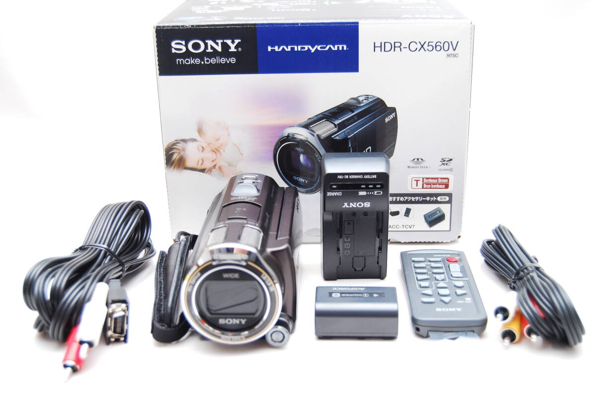 ★美品　SONY　HDR-CX560V　ブラウン　デジタルHDビデオカメラレコーダー★