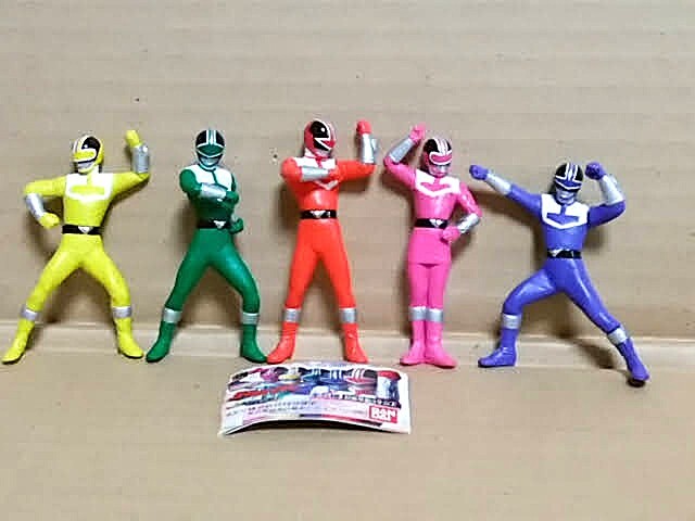★HG 未来戦隊タイムレンジャー 5体 ミニブック１枚付き