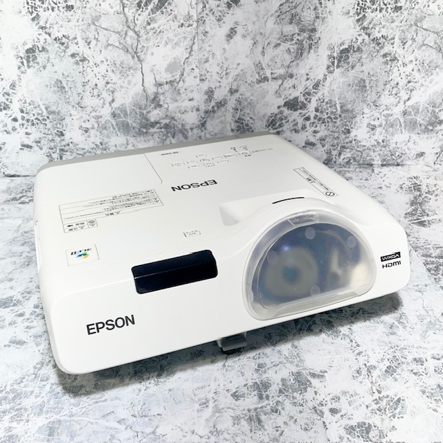 8433//EPSON EB-535W プロジェクター ランプ使用時間：963H/145H 動作品