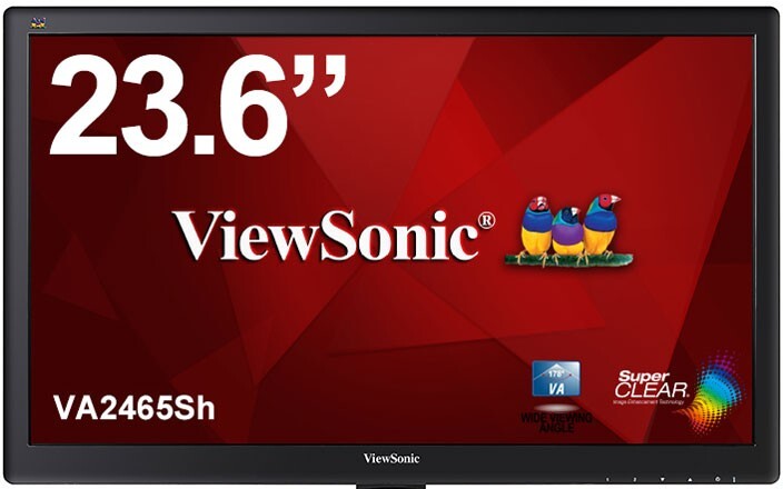 8396//ViewSonic VA2465Sh 23.6インチ 液晶ディスプレイ フルHD/VA/ノングレア/スタンドなしモニター 