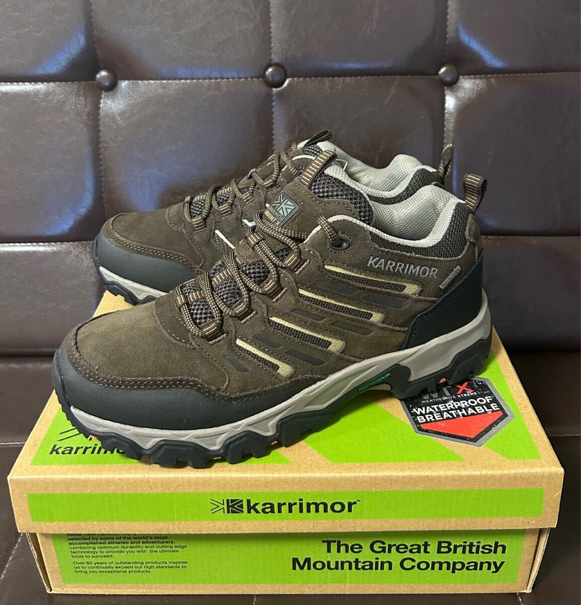 最新モデル！新品！KarrimorカリマーMount Low10weathertite本革防水トレッキングシューズ28.5cmブラウンweathertite防水DYNAGRIPソール