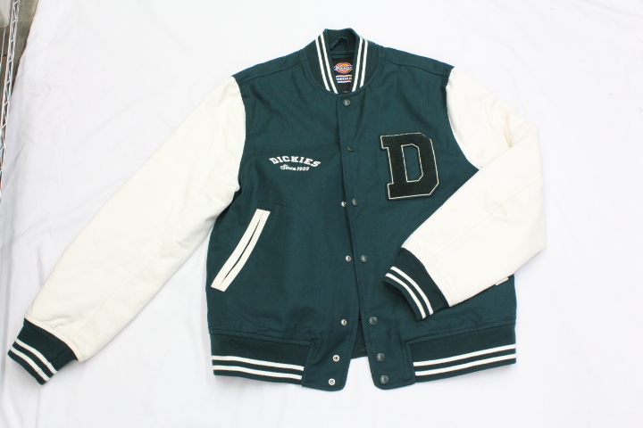 Dickies ディッキーズ オークグローブ バーシティジャケット（コントラストスリーブ、グリーン）ASOS限定 完売品 未使用 デットストック
