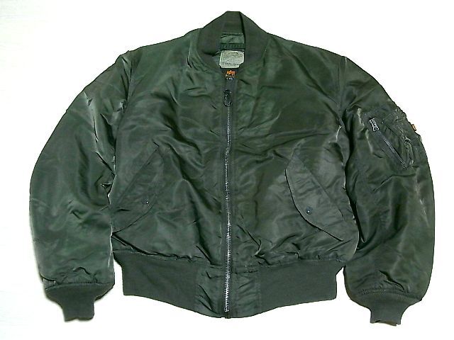  ALPHA INDUSTRIES MA-1 グランドクルー モデル 黒タグ アルファ フライトジャケット　 90s USA製