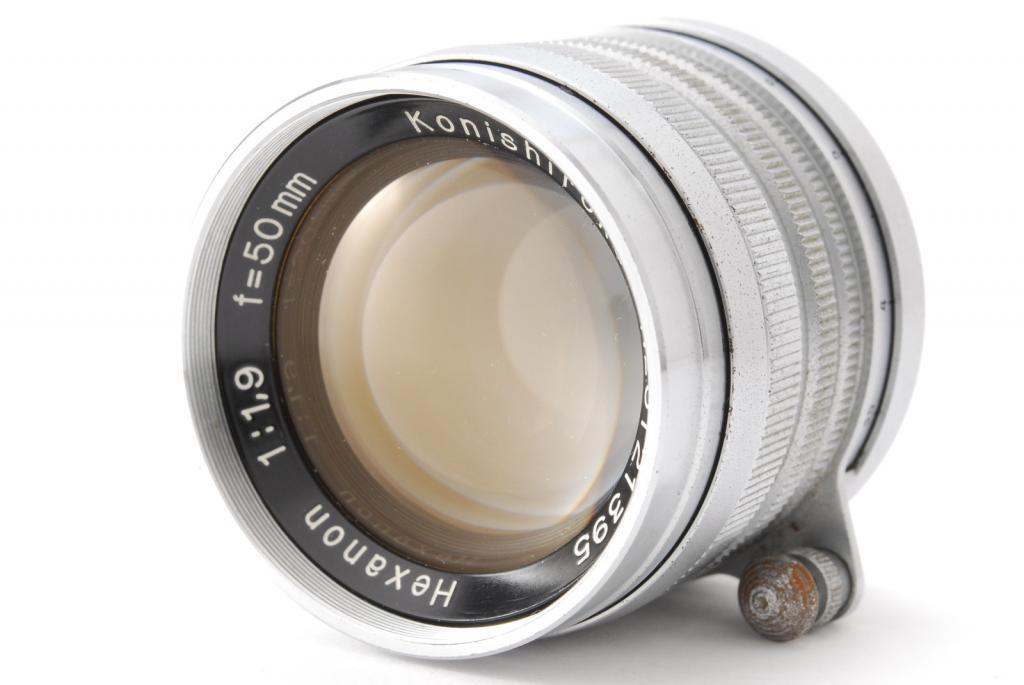 【美品 保障付 動作確認済】 Konishiroku Hexanon 50mm f/1.9 Lens 小西六 ヘキサノン 標準レンズ L39マウント LTM #V1210
