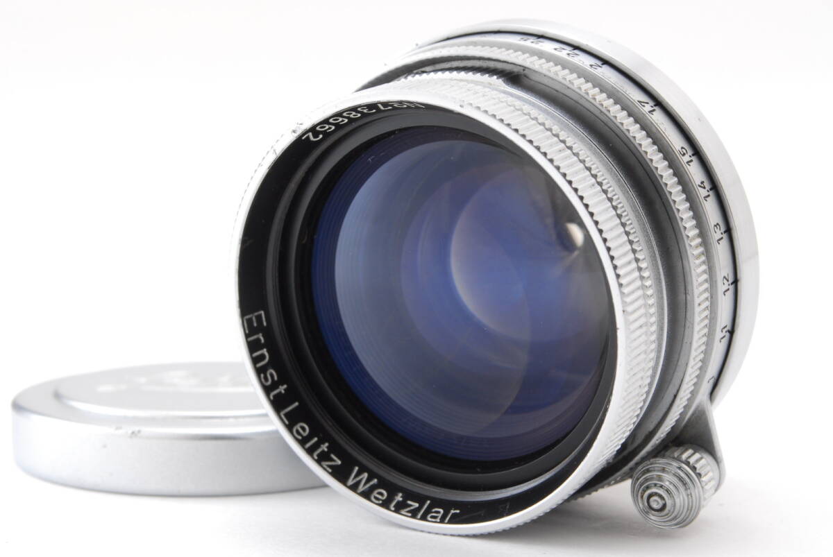 レア【美品 保障付 動作確認済】Leica Summitar ライカ ズミタール 50mm 5cm F/2 標準レンズ ライカ L39 スクリューマウント #V1206