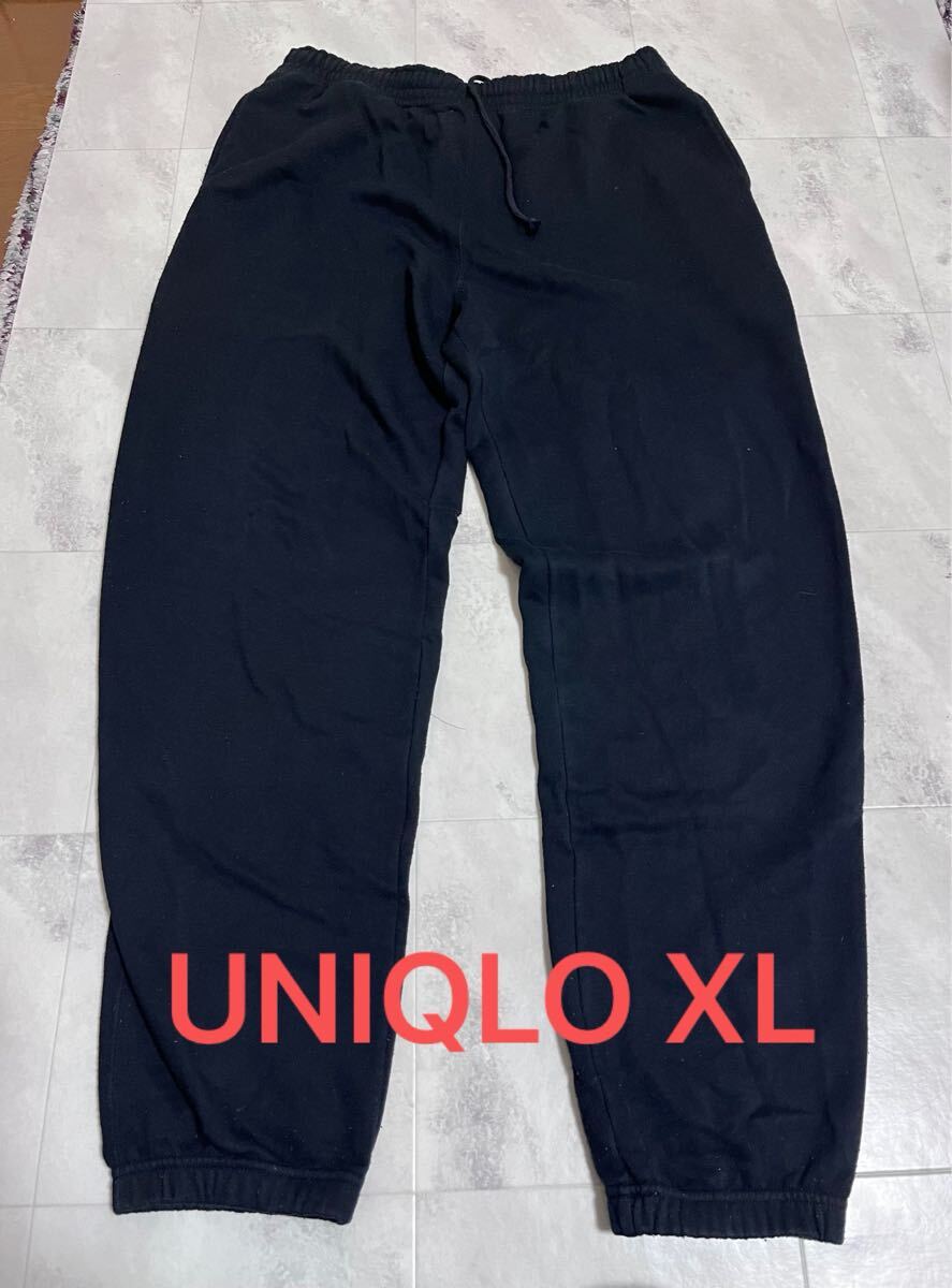 ユニクロ　UNIQLO　 スウェットパンツ 　XLサイズ　ブラック　黒