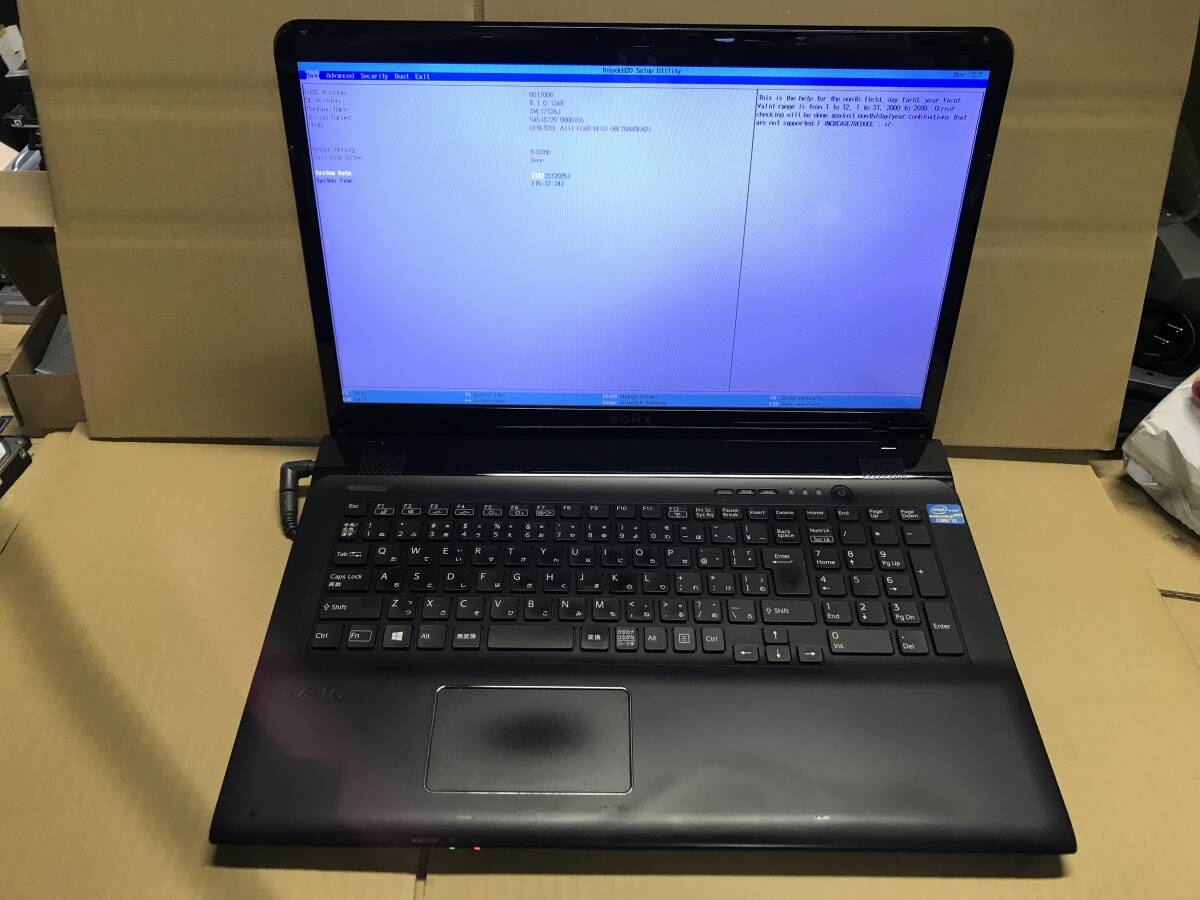 50★ソニー VAIO SVE171E12N Intel Core i5-3210M ＠2.5GHz/8GBメモリ/DVD/Webカメラ/17インチ ノートパソコン 中古品★