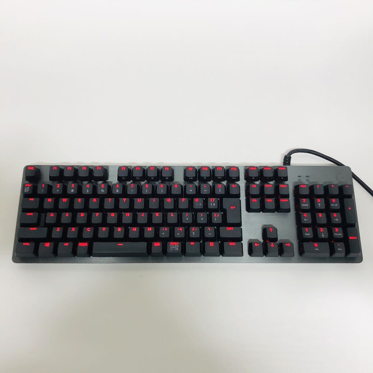 中古保管品 超美品 Logicool ロジクール ゲーミングキーボード G512 CARBON LINEAR GX RED RGB G512r-LN 赤軸 