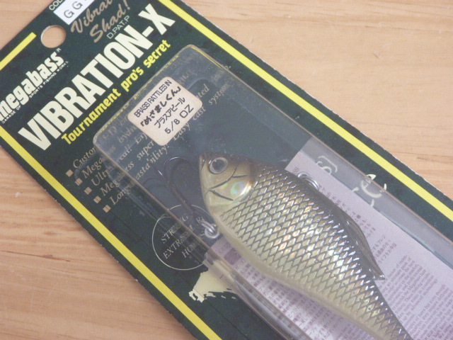 新品 Megabass メガバス VIBRATION-X BA BRASS RATTLES IN バイブレーションX ブラスアピール めざましくん GG KINBUNA 1998 オールド