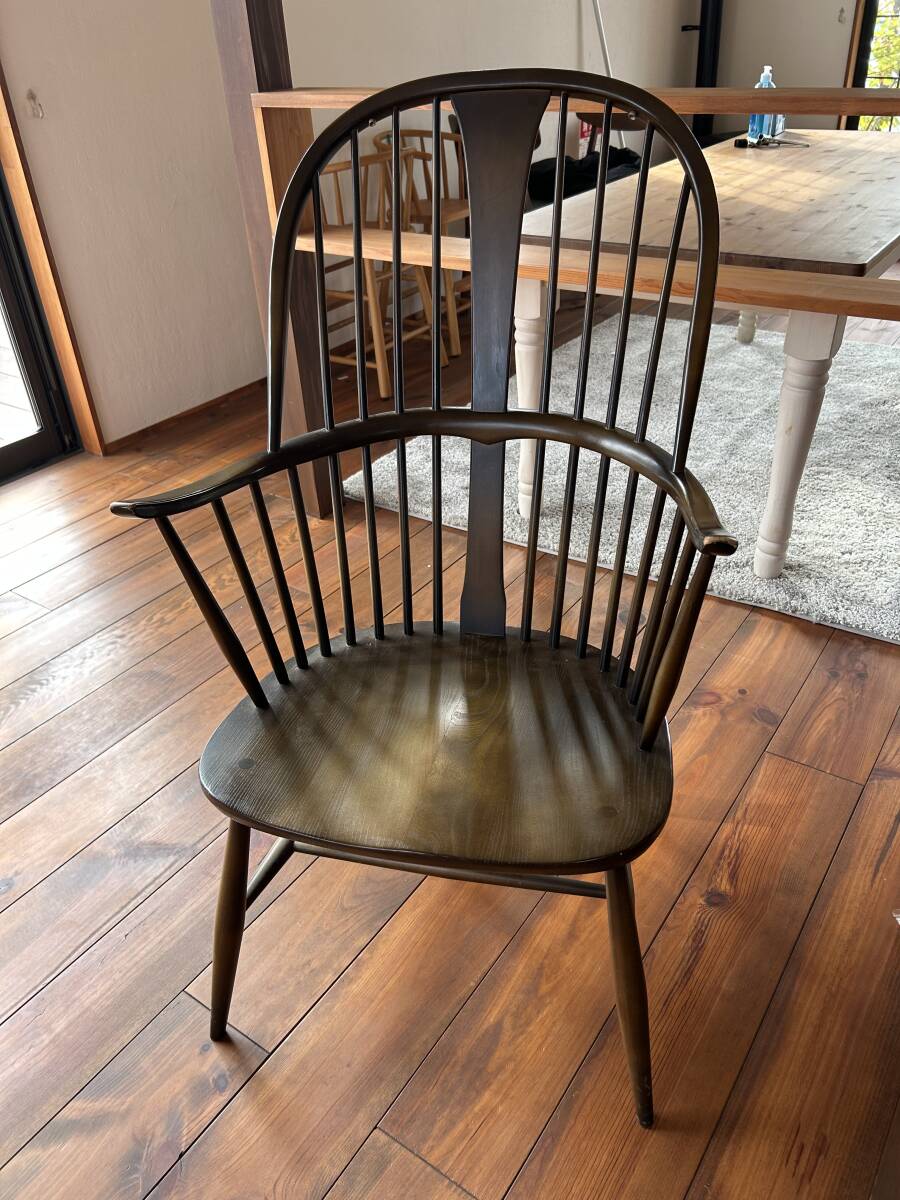 モデルハウス展示品　希少　英国 ERCOL No.472 チェアメーカーズ チェア ダブルボウバック ウィンザー アーム ヴィンテージ/アンティーク