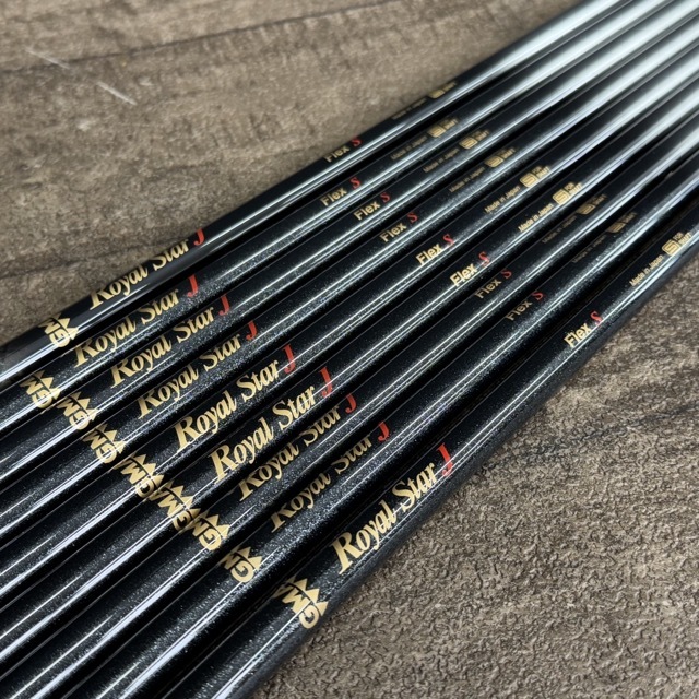希少 レア 未使用保管品 GMA Royal Star J FLEX-S シャフト 9本セット アイアン フェアウェイウッド ゴルフ / 515019 在★4