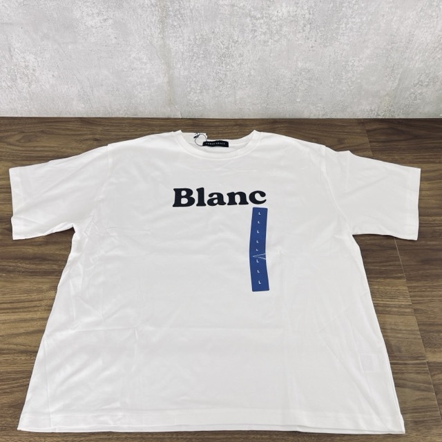 送料無料 新品タグ付き レディース 半袖 Tシャツ ホワイト Lサイズ Blanc /515141在★50