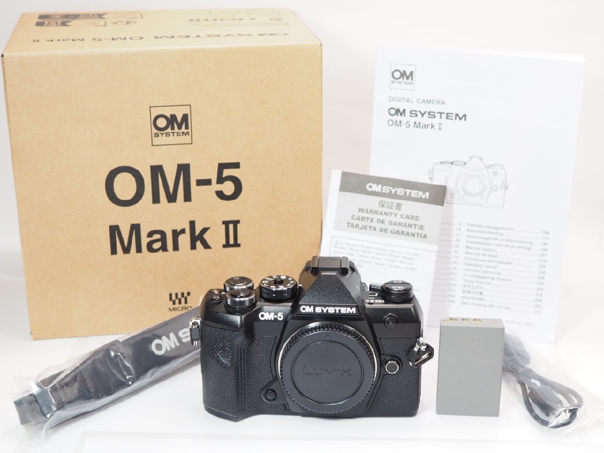 【 1076ショットのみ 】OM SYSTEM OM-5 MarkII ブラック ボディー ミラーレス カメラ OLYMPUS [管OL7091]
