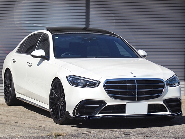 ★R3年/M.ベンツ S500 4マチック ロング AMGライン/パール/BRABUS仕様/黒革/SR/ナビ/TV/360°カメラ/法人ワンオーナー/車検R10年3月まで!!