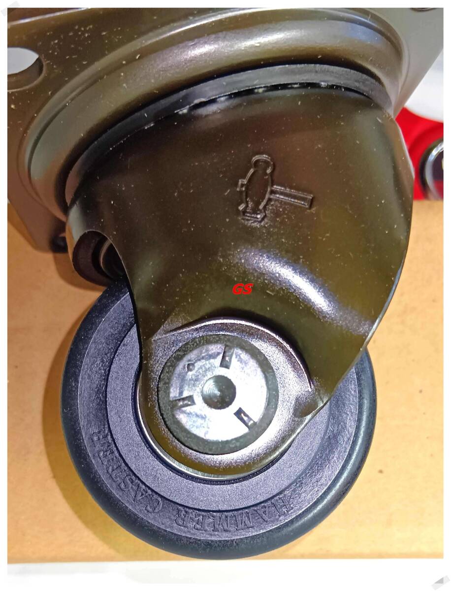HAMMER CASTERハンマーキャスター 低床式重荷重用 自在 ナイロンB車65mm (4個) 560S-NRB65 未使用