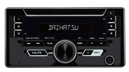 ダイハツ純正 KENWOOD CK-W70D ワイドサイズ CDチューナー 08600-K9035 MP3/WMA トヨタ 新品