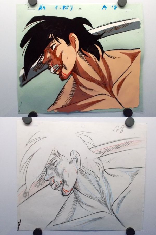 セル画/原画 矢吹丈 グロッキー状態 あしたのジョー2 1980年 ちばてつや 高森朝雄(梶原一騎) 出崎統 杉野昭夫 昭和レトロ 当時物 現状品