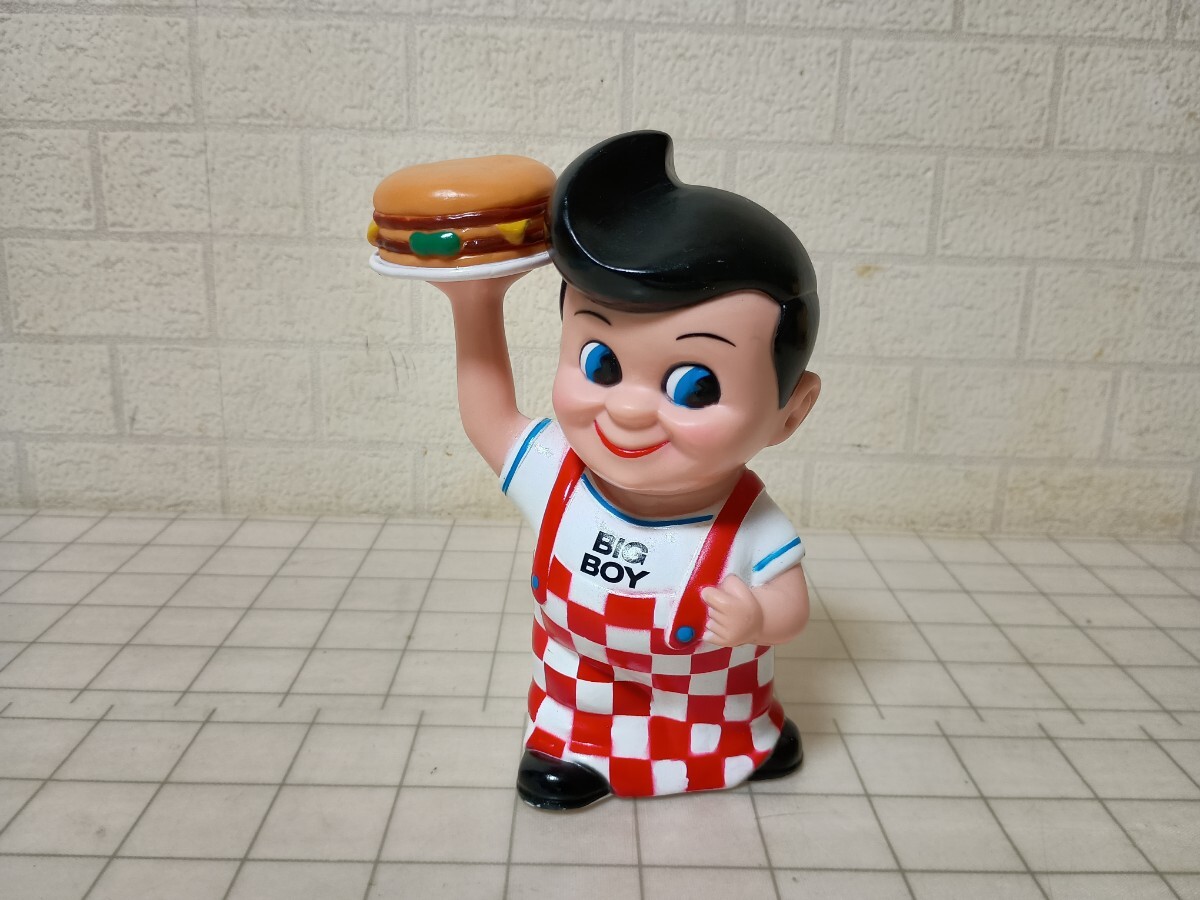 628■ビッグボーイ Big Boy 貯金箱 フィギュア アメリカン雑貨 コインバンク 全長19cm　現状品 