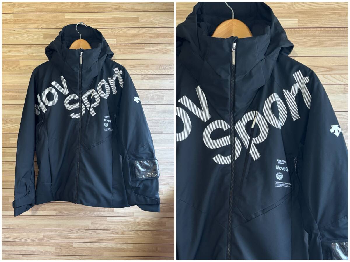 #★サイズ L★DESCENTE デサント MOVE SPORT ムーブスポーツ S.I.O スキーウェア ジャケット ブラック 黒 光発熱 スキー ウィンター スノー