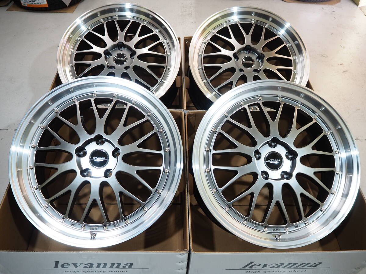 軽量 深リム メッシュ levanna V10-EX FFT 20inch 8.5J+40 5H120 新品輸入タイヤ 245/45R20 40系 アルファード ヴェルファイア