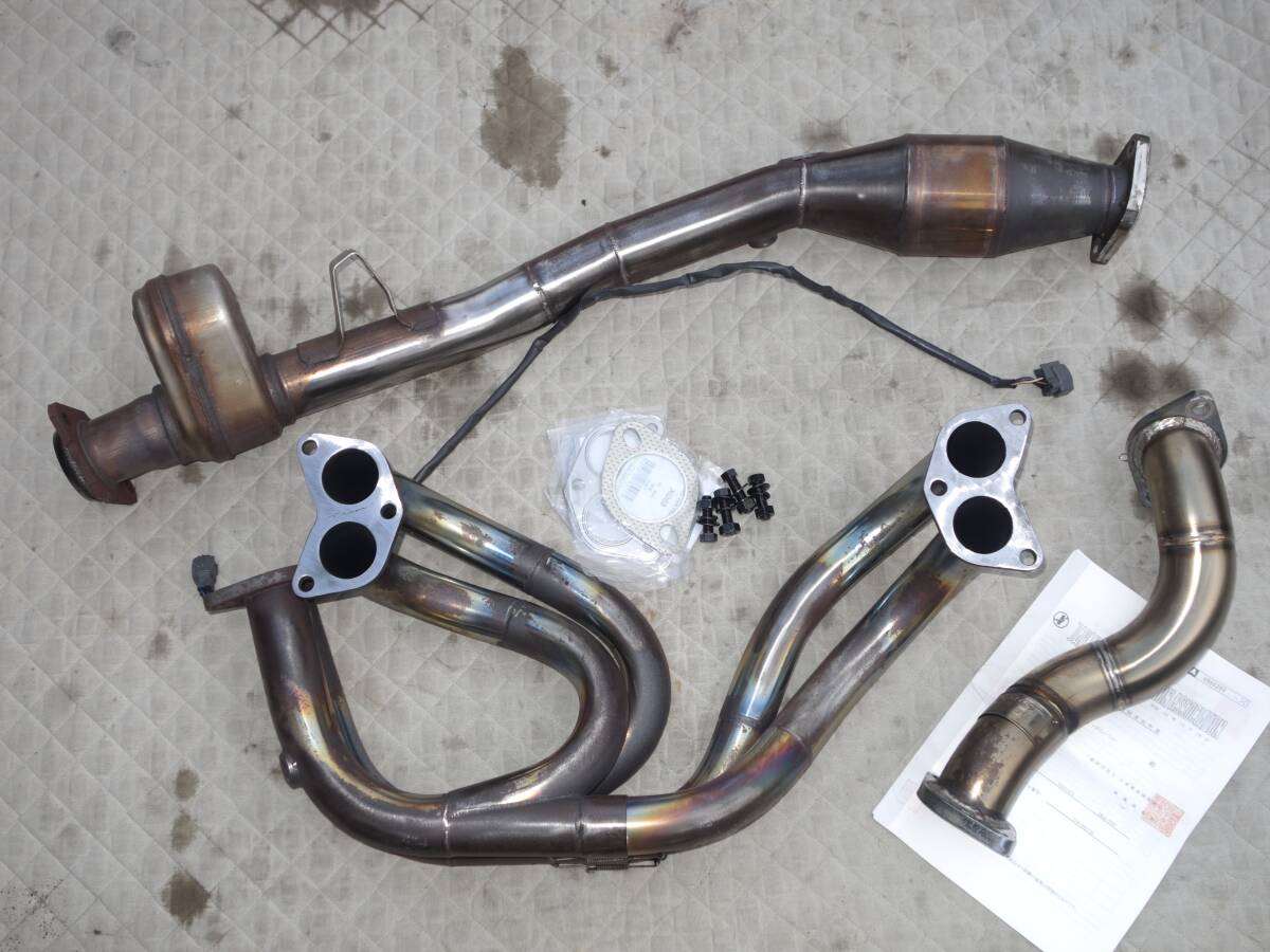 即決 最終値下げ オマケ付き レボリューション 手曲げ エキマニ キャタライザー セット brz zn6 86 zc6 zn8 zd8　