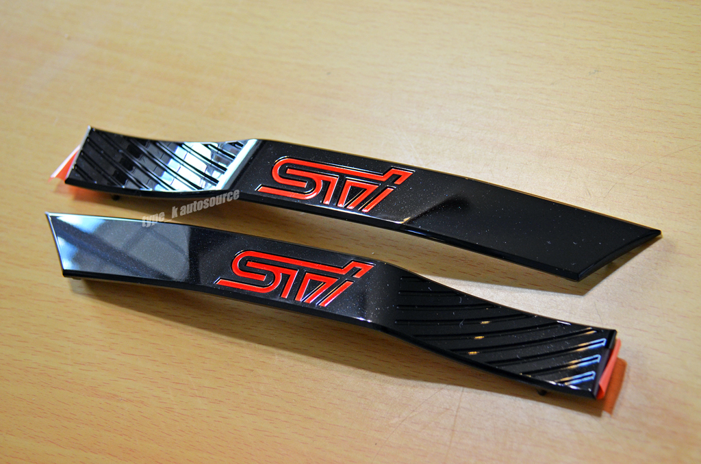 USスバル純正 2013 '13 SUBARU IMPREZA WRX STi Special Edition SE インプレッサ フェンダーWRXエンブレム ガーニッシュ USDM北米GRB GVB