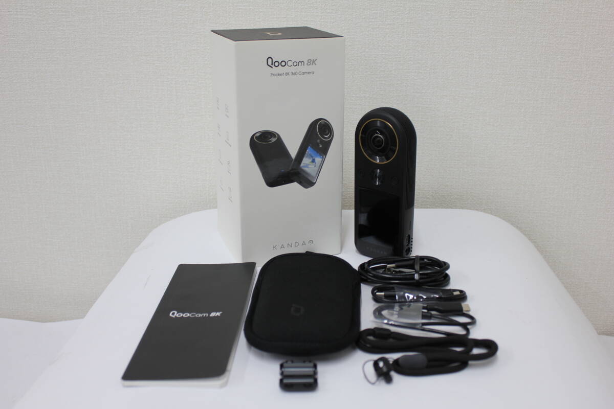 【美品 返品保証】 KANDAO Qoocam 8K 360 アクションカメラ e4818